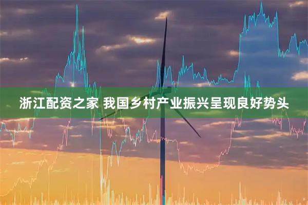 浙江配资之家 我国乡村产业振兴呈现良好势头